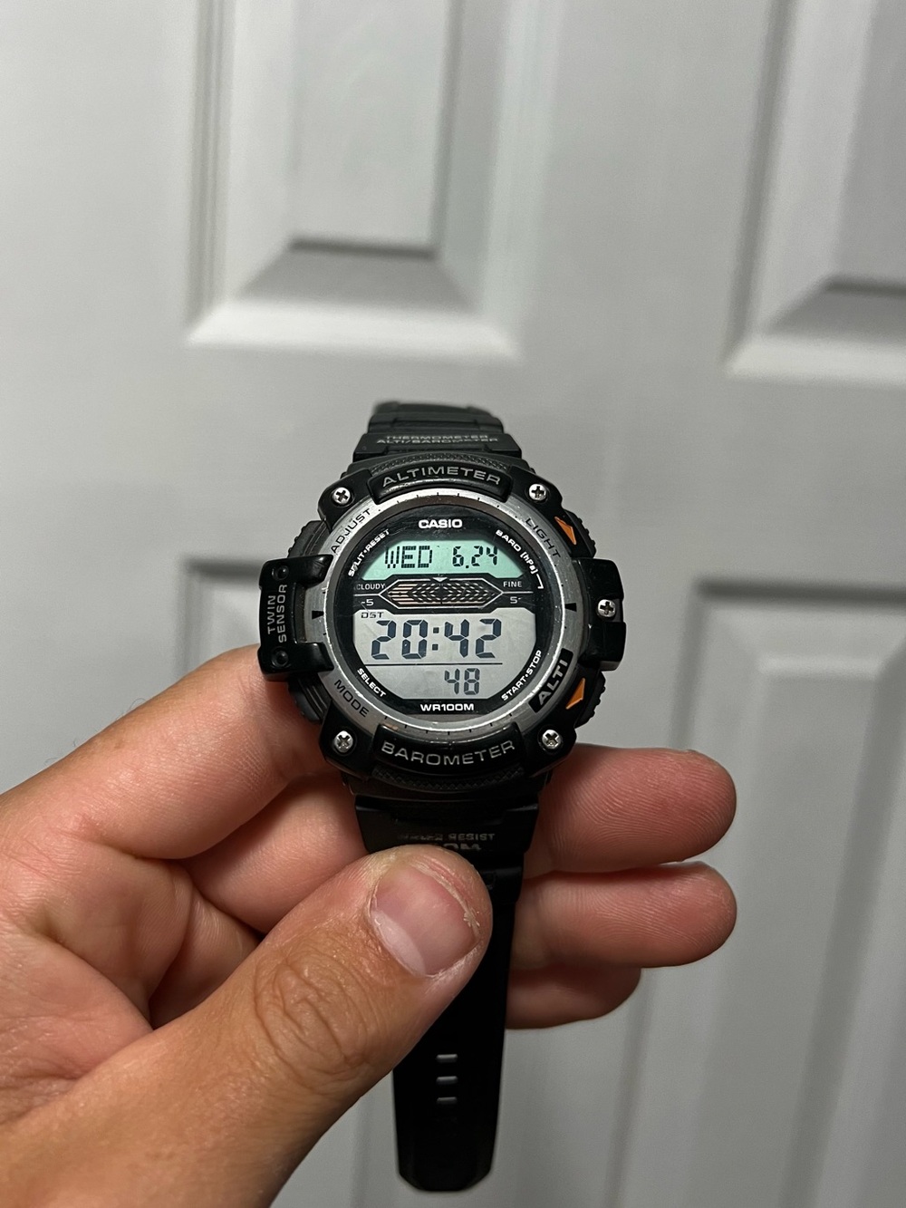 Casio Black Digital Altimeter Barometer Sports Watch